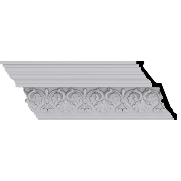 Ekena Millwork 6"H x 4 1/8"P x 7 1/4"F x 94 1/2"L Large Elegant Hampshire Crown Moulding MLD06X04X07HA - main